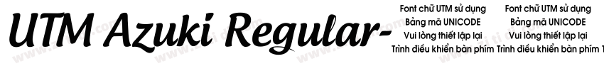 UTM Azuki Regular字体转换